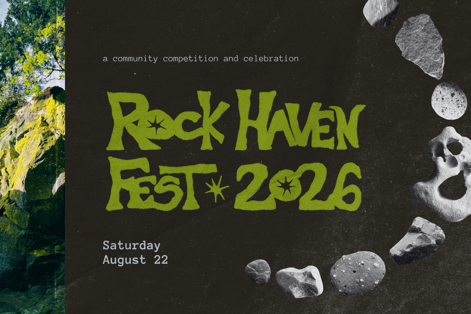 Rock Haven Fest with rocks